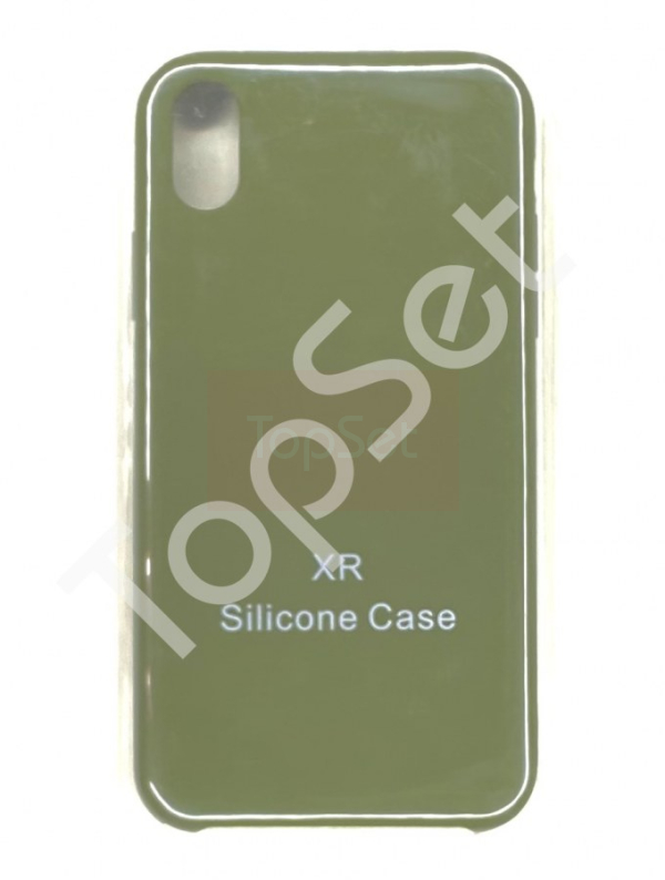 Чехол силиконовый iPhone Xr Хаки