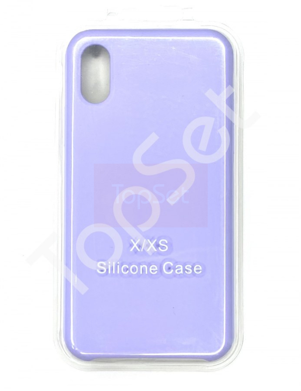 Чехол силиконовый iPhone Xs Max/XsMax Фиолетовый