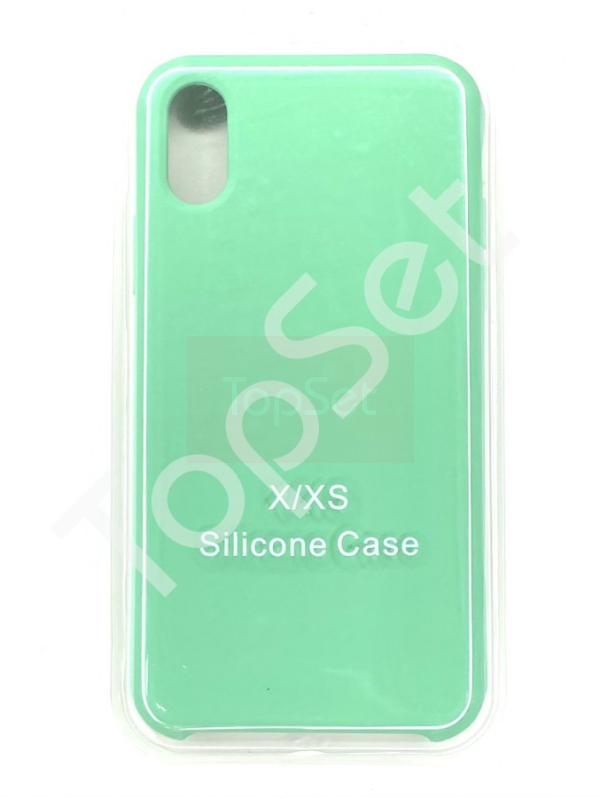 Чехол силиконовый iPhone Xs Max/XsMax Мятный