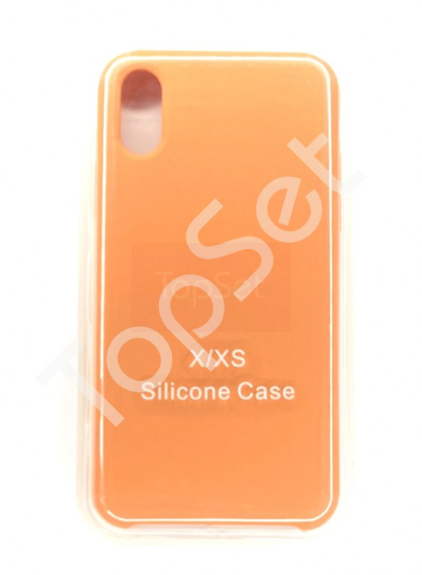 Чехол силиконовый iPhone Xs Max/XsMax Оранжевый