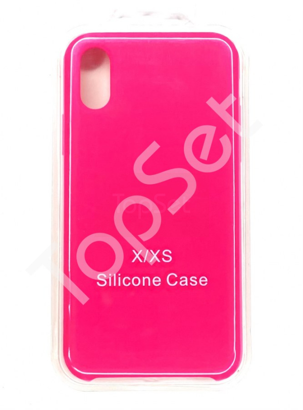 Чехол силиконовый iPhone Xs Max/XsMax Розовый