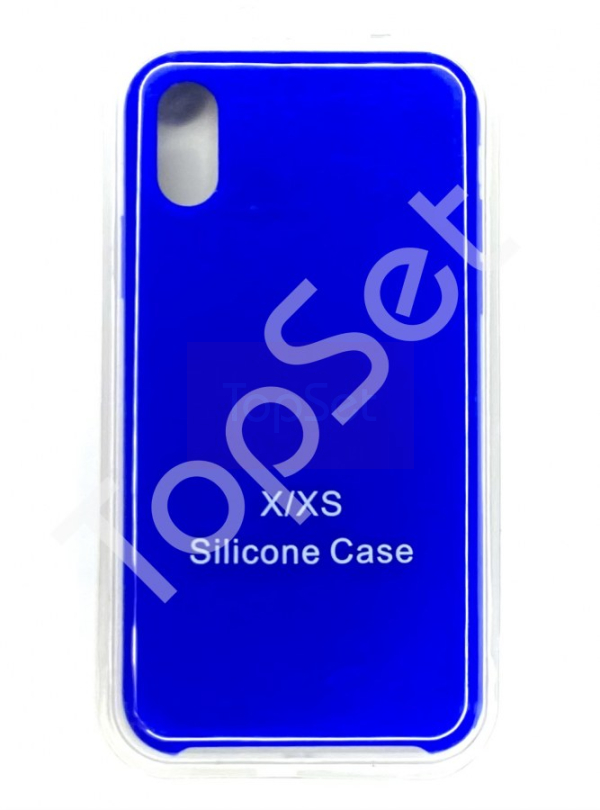 Чехол силиконовый iPhone Xs Max/XsMax Синий