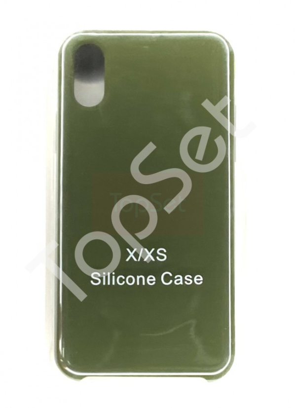 Чехол силиконовый iPhone Xs Max/XsMax Хаки