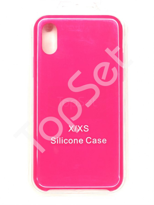 Чехол силиконовый iPhone X/iPhone Xs Розовый