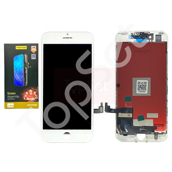 Дисплей iPhone 7/7G в сборе Белый (PISEN) + проклейка Дисплей iPhone 7/7G в сборе Белый (PISEN) + проклейка