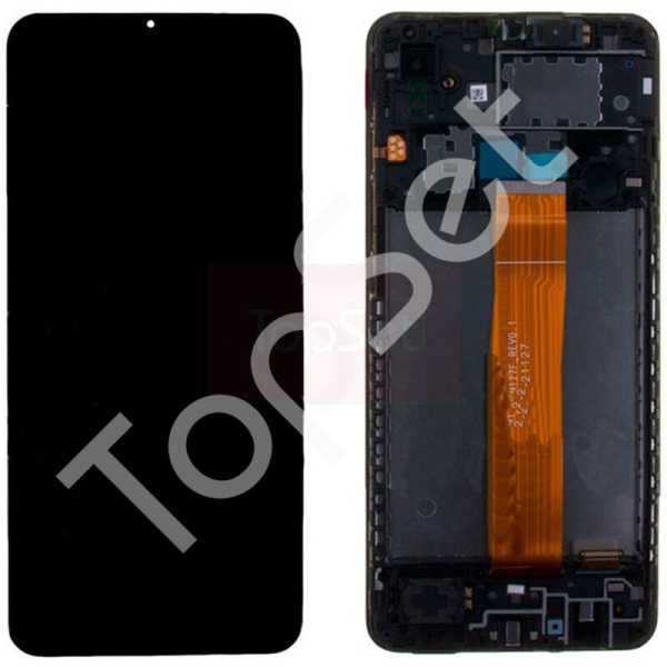 Дисплей Samsung A022G (A02) МОДУЛЬ Черный - ОРИГИНАЛ-СЕРВИС