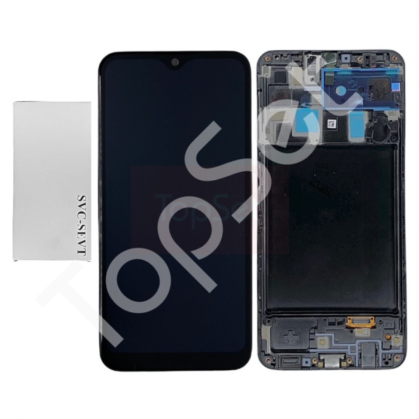 Дисплей Samsung A205F (A20) МОДУЛЬ Черный - ОРИГИНАЛ-СЕРВИС