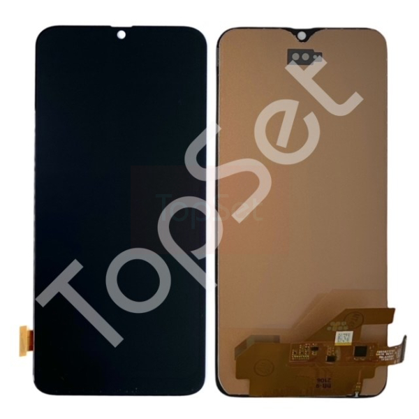 Дисплей Samsung A405F (A40) в сборе с тачскрином Черный - (In-Cell)