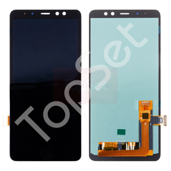 Дисплей Samsung A730F (A8+ 2018) в сборе с тачскрином Черный - (OLED)