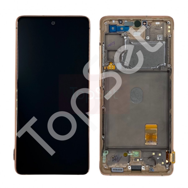 Дисплей Samsung G780F/G781B (S20 FE/S20 FE 5G) МОДУЛЬ Оранжевый - ОРИГИНАЛ-СЕРВИС