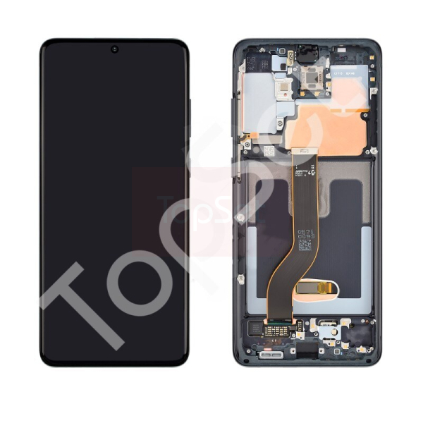 Дисплей Samsung G985F (S20+/S20Plus/S20 +/S20 Plus/S 20 +/S 20 Plus/S 20+/S 20Plus) МОДУЛЬ Черный - (In-Cell)