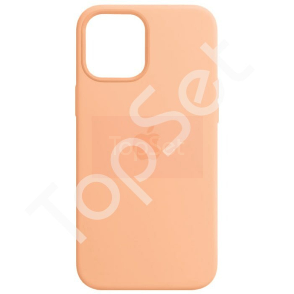 Чехол силиконовый iPhone 14 Pro/14Pro Silicone Case (с закрытым низом) Персиковый