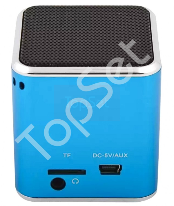 Колонка портативная "LP" M1 синий (3,5+USB+microSD+FM радио) (коробка)