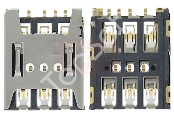 Коннектор SIM Alcatel OT-5085D/OT-5046D/OT-5047D/Motorola Moto C Plus Коннектор SIM Alcatel OT-5085D/OT-5046D/OT-5047D/Motorola Moto C Plus