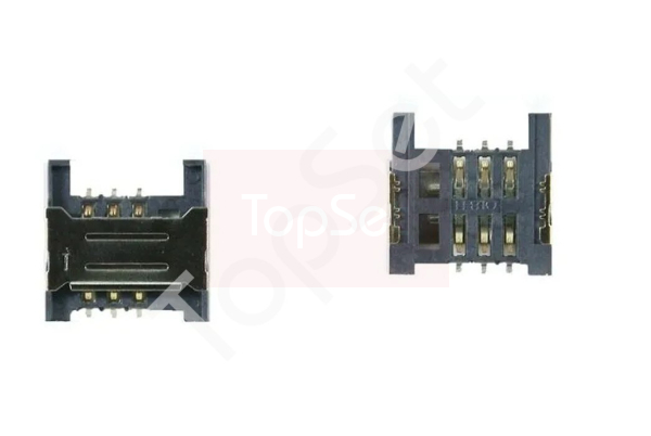 Коннектор SIM Micromax Q346/Q341/Q327/Q414/Q326/S303/X249+/D306/Q333/Q334/X401/X352/X2050/X1800/S302