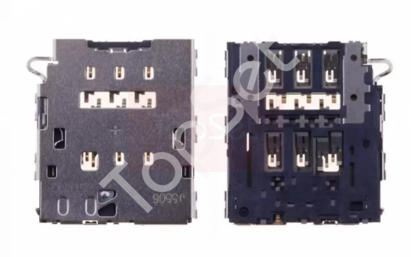 Коннектор SIM Samsung A800F/A600F/A605F/G570F/G928F/J330F/J415F/J530F/J600F/J610F/J730F/J810F