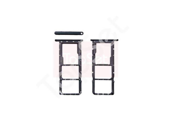 Контейнер SIM/SIM Лоток Huawei Y7 2019 (DUB-LX1) Черный