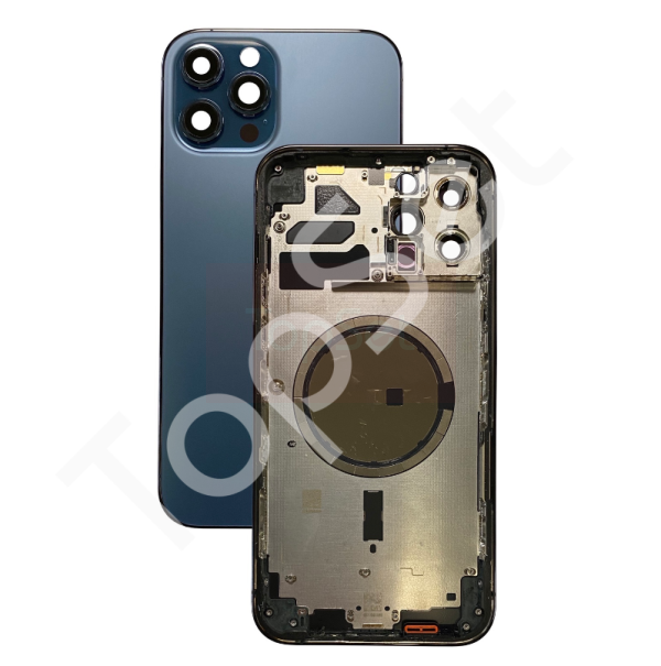 Корпус iPhone 12 Pro Max/12Pro Max/12ProMax Тихоокеанский синий - ПРЕМИУМ