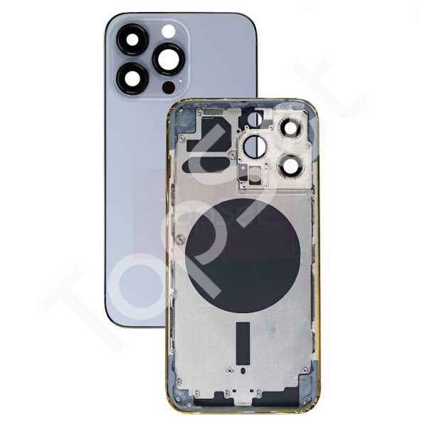 Корпус iPhone 13 Pro/13Pro (1 Sim) Голубой - ПРЕМИУМ Корпус iPhone 13 Pro/13Pro (1 Sim) Голубой - ПРЕМИУМ