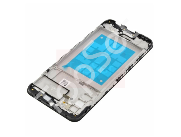 Рамка дисплея Samsung A025F (A02s) Черная (возможен дефект ЛКП)