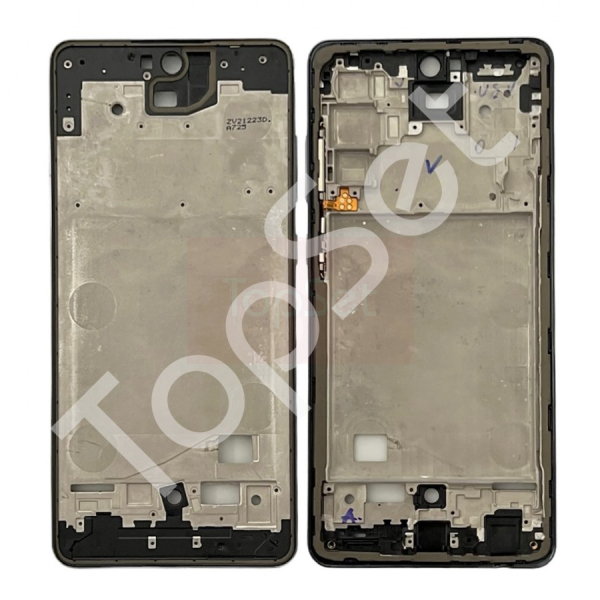 Рамка дисплея Samsung A725F (A72) Черная (возможен дефект ЛКП)