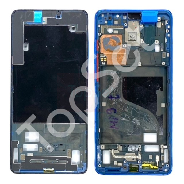 Рамка дисплея Xiaomi Mi 9T/Mi9T Синяя - ОРИГИНАЛ-СНЯТЫЙ