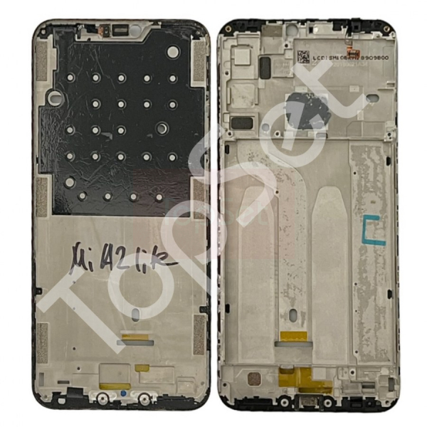 Рамка дисплея Xiaomi Redmi 6 Pro/Mi A2 Lite/Redmi6 Pro/MiA2 Lite/Redmi6pro/MiA2lite Черная - ОРИГИНАЛ-СНЯТЫЙ (АКЦИЯ)