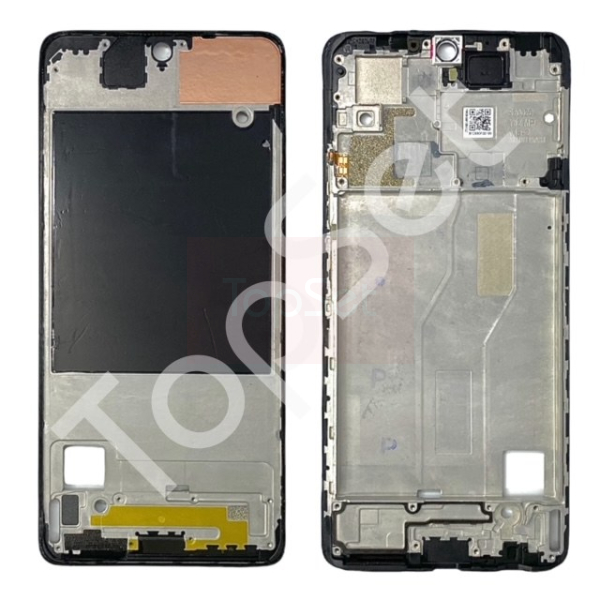 Рамка дисплея Xiaomi Redmi Note 10 Pro/Note10 Pro/Note10Pro Черная (возможен дефект ЛКП)