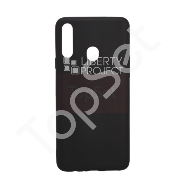 Силиконовый чехол "LP" Samsung Galaxy A20s TPU (черный непрозрачный) европакет