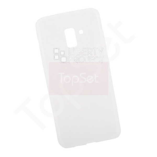 Силиконовый чехол "LP" Samsung Galaxy A8+ (A730) TPU (прозрачный, европакет)