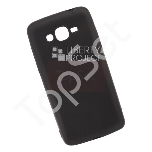 Силиконовый чехол "LP" Samsung Galaxy Grand Prime G530 TPU (черный непрозрачный) европакет