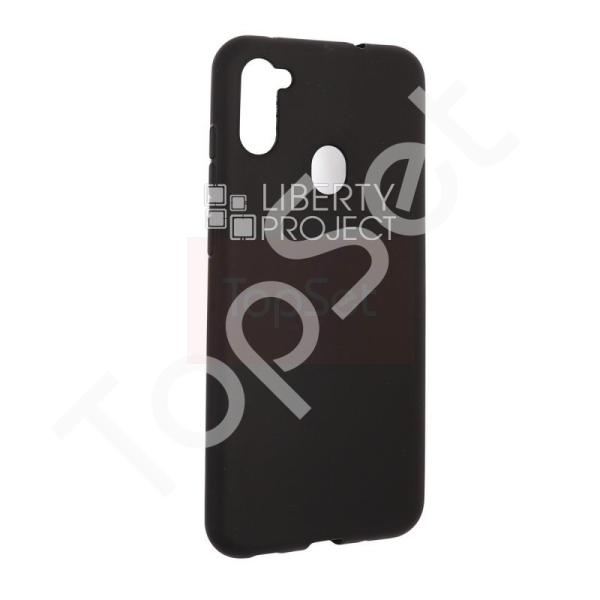 Силиконовый чехол "LP" Samsung Galaxy M11 TPU (черный непрозрачный) европакет