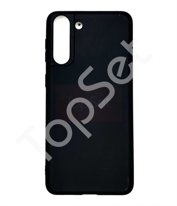Силиконовый чехол "LP" Samsung Galaxy S21 Plus TPU (черный непрозрачный) европакет
