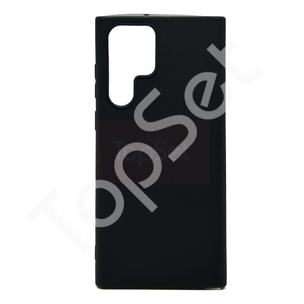 Силиконовый чехол "LP" Samsung Galaxy S22 Ultra/S22Ultra TPU (черный непрозрачный) европакет