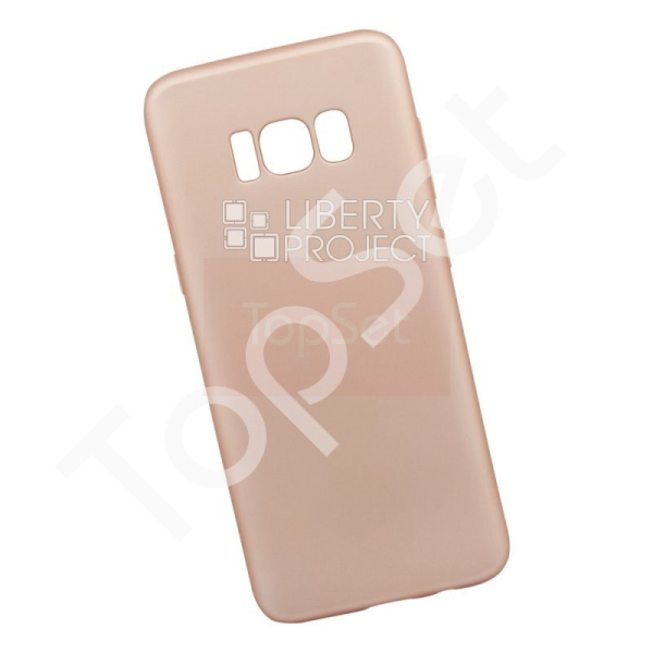 Силиконовый чехол "LP" Samsung Galaxy S8 TPU (золотой непрозрачный) европакет