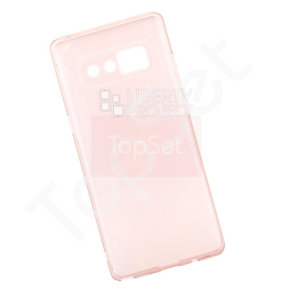 Силиконовый чехол "LP" Samsung Note 8 TPU (розовый прозрачный) европакет Силиконовый чехол "LP" Samsung Note 8 TPU (розовый прозрачный) европакет
