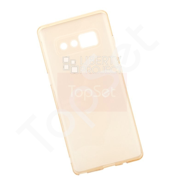 Силиконовый чехол "LP" Samsung Note 8 TPU (золотой прозрачный) европакет Силиконовый чехол "LP" Samsung Note 8 TPU (золотой прозрачный) европакет