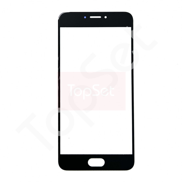 Стекло (переклей) + OCA Meizu MX6/Meizu MX 6 Черный