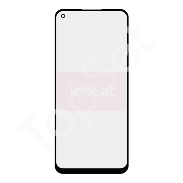 Стекло (переклей) + OCA OPPO Reno 7 Черный