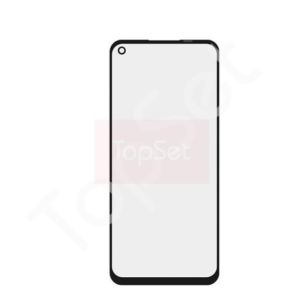 Стекло (переклей) + OCA Realme 9i (RMX3491) Черный