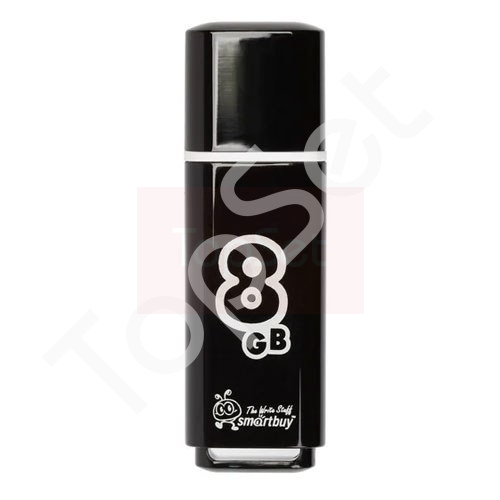 USB-флеш 8GB Smart Buy Glossy Черный