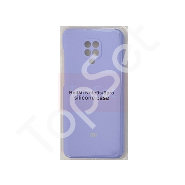 Чехол силиконовый Silicone Case (с закрытым низом) Xiaomi Redmi Note 9S (цвет 13) Фиалковый
