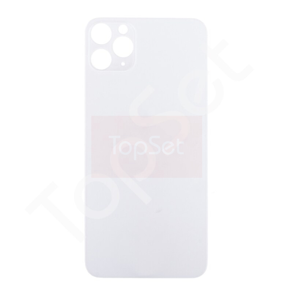 Задняя крышка iPhone 11 Pro (A2215) Белый (стекло, монолит, широкий вырез под камеру, логотип) - ПРЕМИУМ Задняя крышка iPhone 11 Pro (A2215) Белый (стекло, монолит, широкий вырез под камеру, логотип) - ПРЕМИУМ