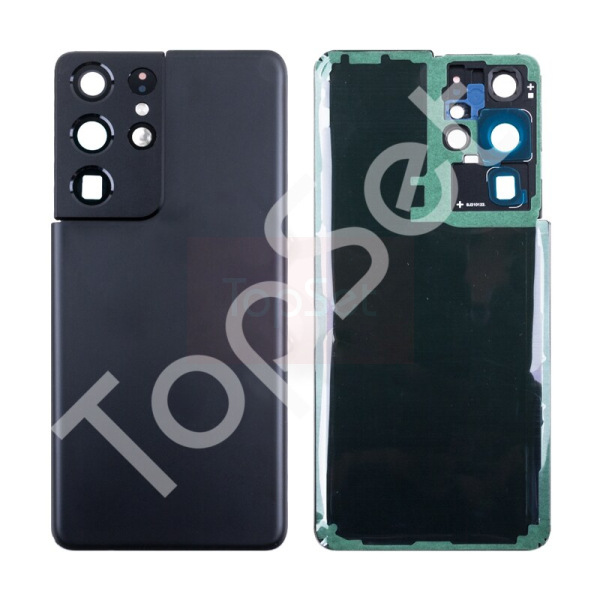 Задняя крышка Samsung G998B (S21 Ultra) Черный - ПРЕМИУМ Задняя крышка Samsung G998B (S21 Ultra) Черный - ПРЕМИУМ