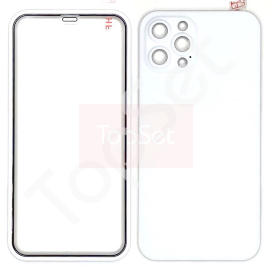 Защитное стекло 360° iPhone 12 Pro Max/12Pro Max/12ProMax полное покрытие Белый Защитное стекло 360° iPhone 12 Pro Max/12Pro Max/12ProMax полное покрытие Белый