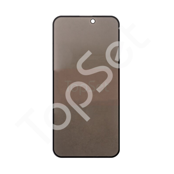 Защитное стекло "Антишпион" iPhone 15 Pro/15Pro Черный (Закалённое, полное покрытие) Защитное стекло "Антишпион" iPhone 15 Pro/15Pro Черный (Закалённое, полное покрытие)